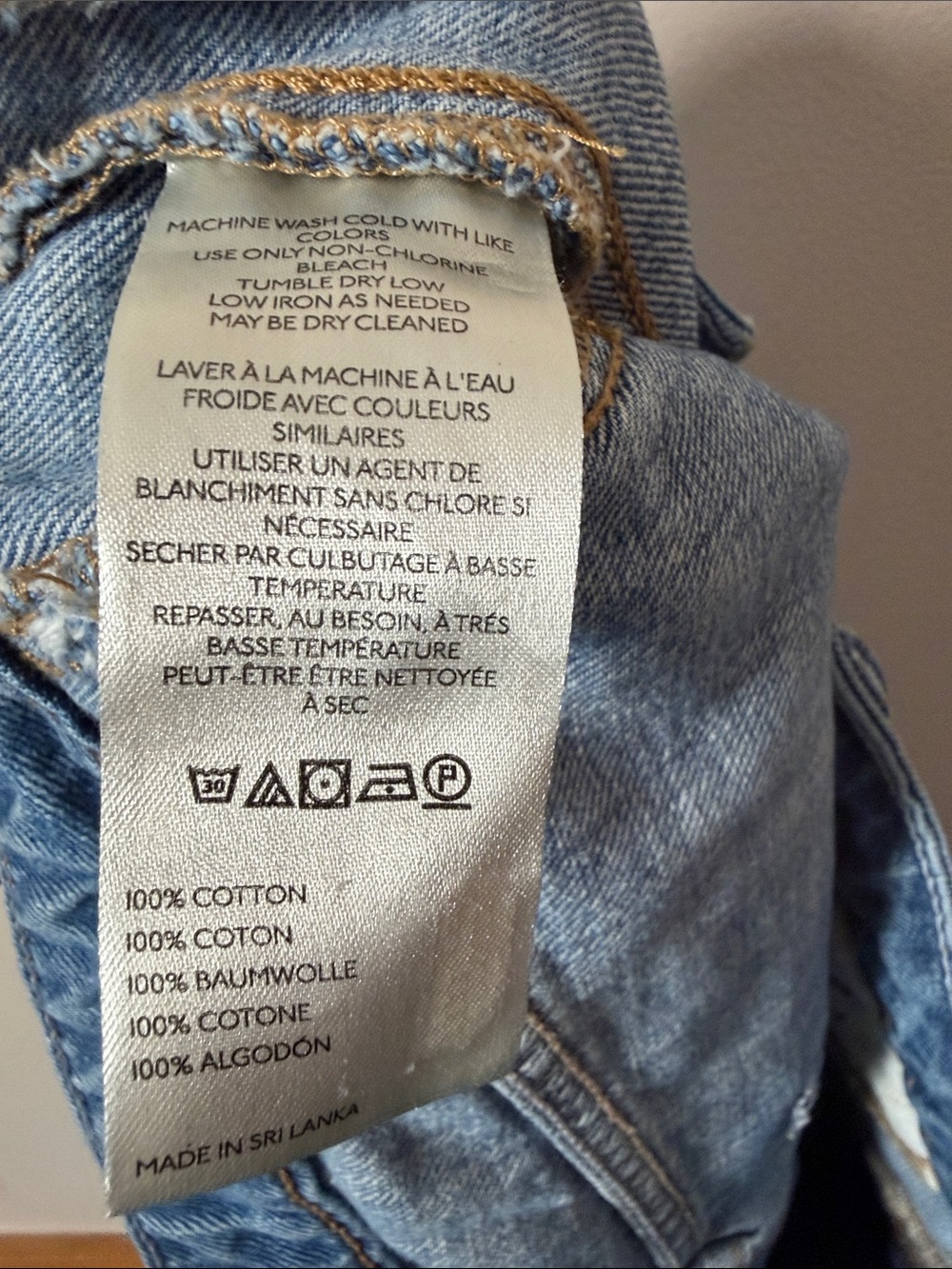 we the free on the edge selvedge wide leg jeans raw hem Size 30 - Picture 11 of 11